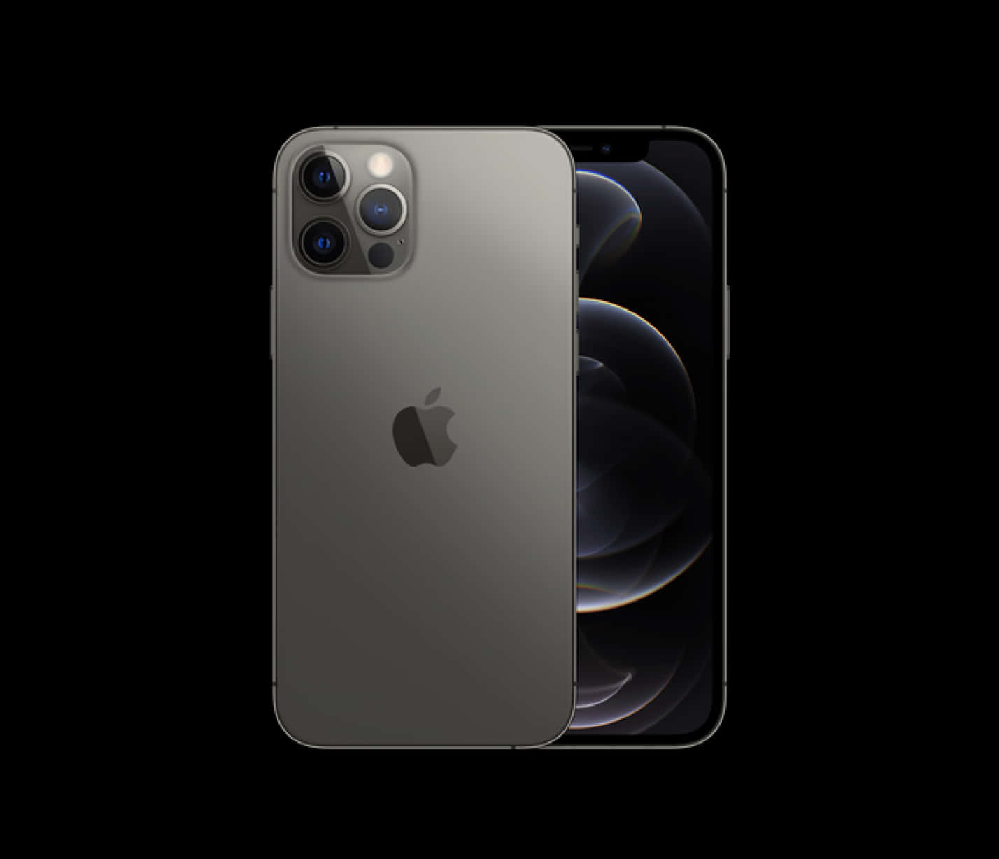 iPhone 12 Pro Max 銀色顯示屏與相機 壁紙