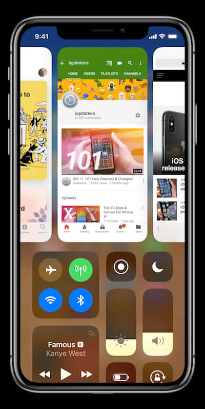 iPhone 12 展示 YouTube 應用程式 壁紙