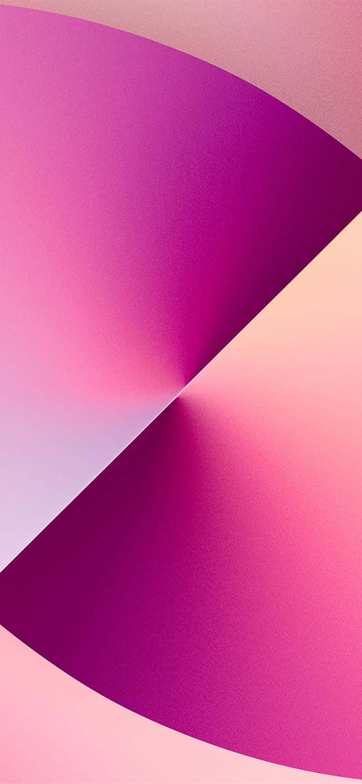 準備好迎接 iPhone 13 Pro 的推出 壁紙 — 極簡抽象構圖，流動的洋紅色與粉紅色漸層形成動態彎曲平面。