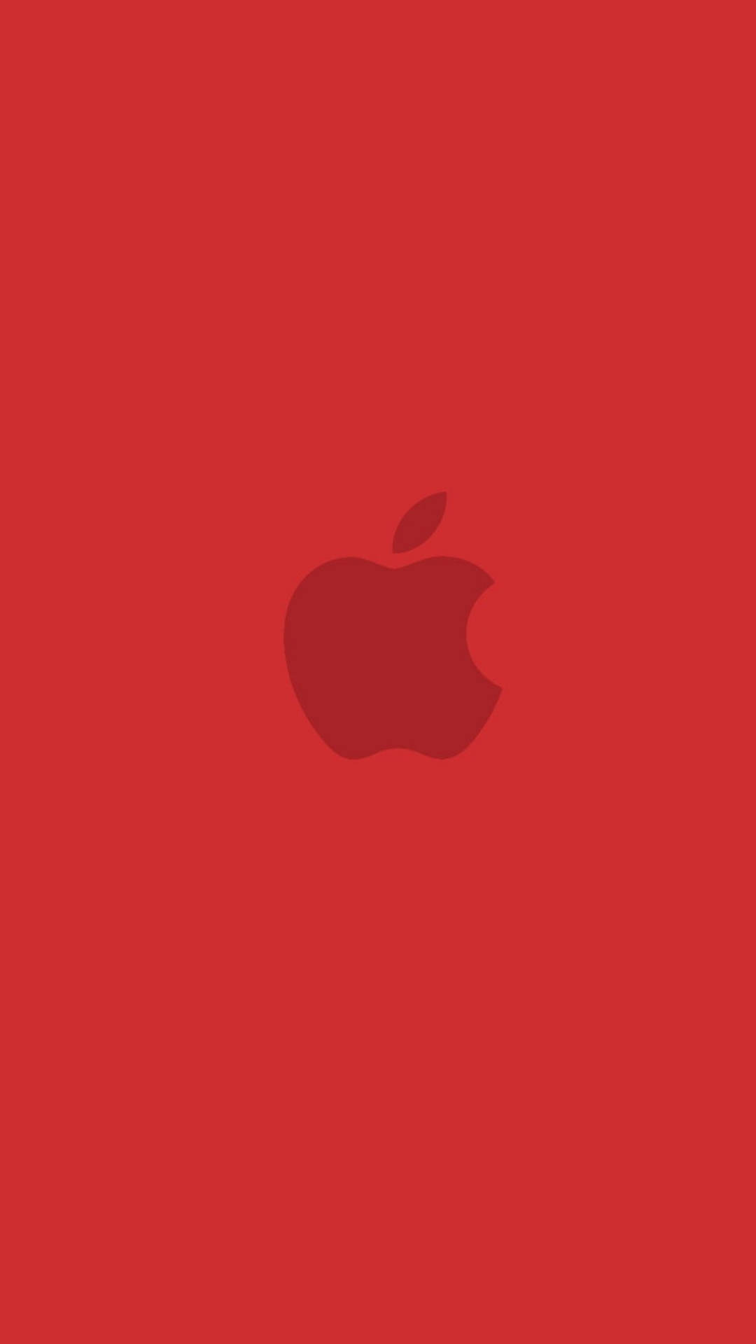 紅色背景，中央有Apple標誌