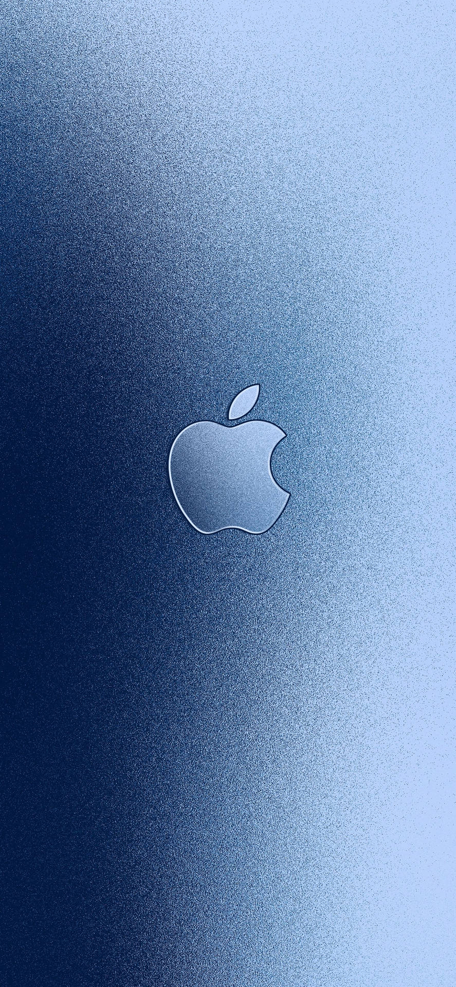 Apple標誌在藍色漸變背景上