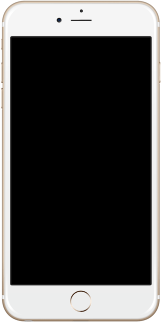 白色iPhone正面視角 壁紙 — 一部白色iPhone，黑色屏幕和主頁按鈕，正面朝向純色背景。