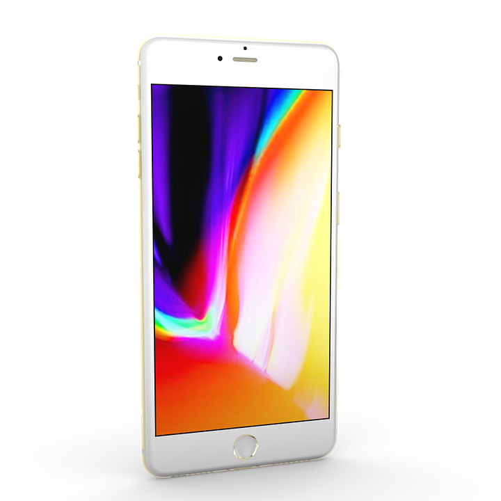 白色iPhone彩色螢幕顯示 壁紙
