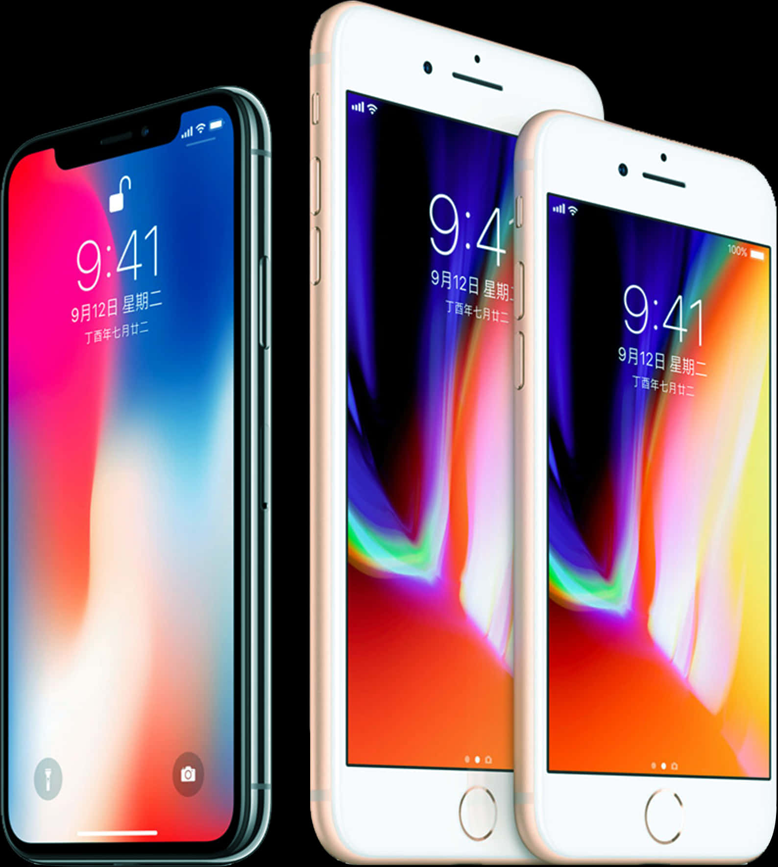 iPhone X 與先前型號比較 壁紙