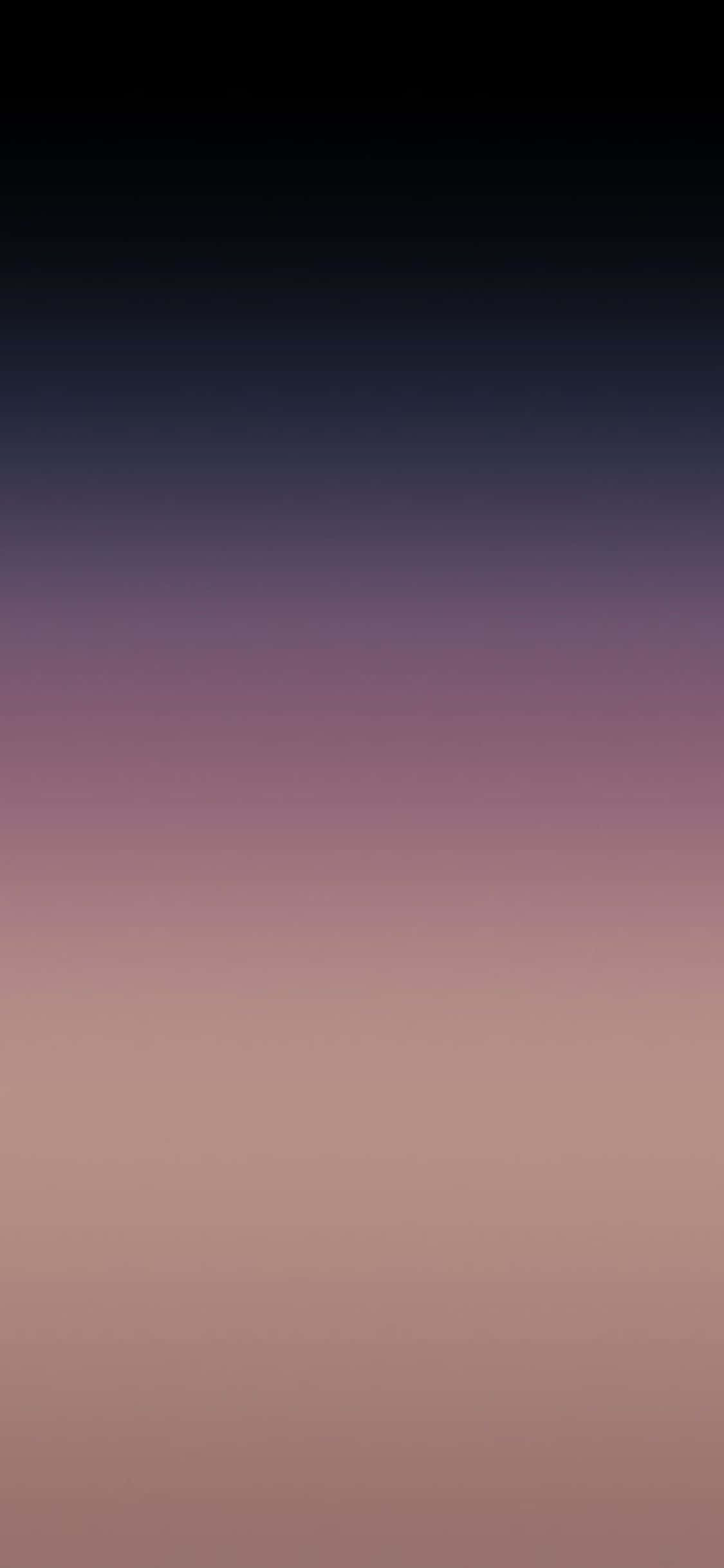 iPhone X 最簡深紫色漸層背景 壁紙 — 平靜的漸變天空從深靛藍過渡到柔和紫羅蘭色和塵粉玫瑰色調。
