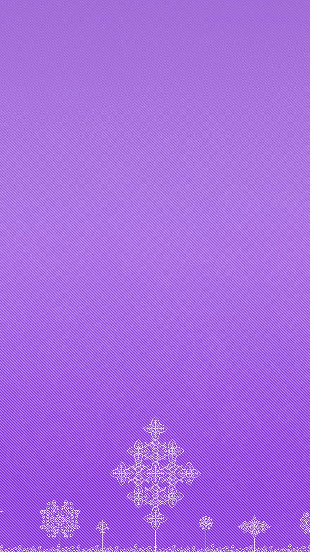 紫色背景，底部帶有白色裝飾性花卉和幾何圖案。
