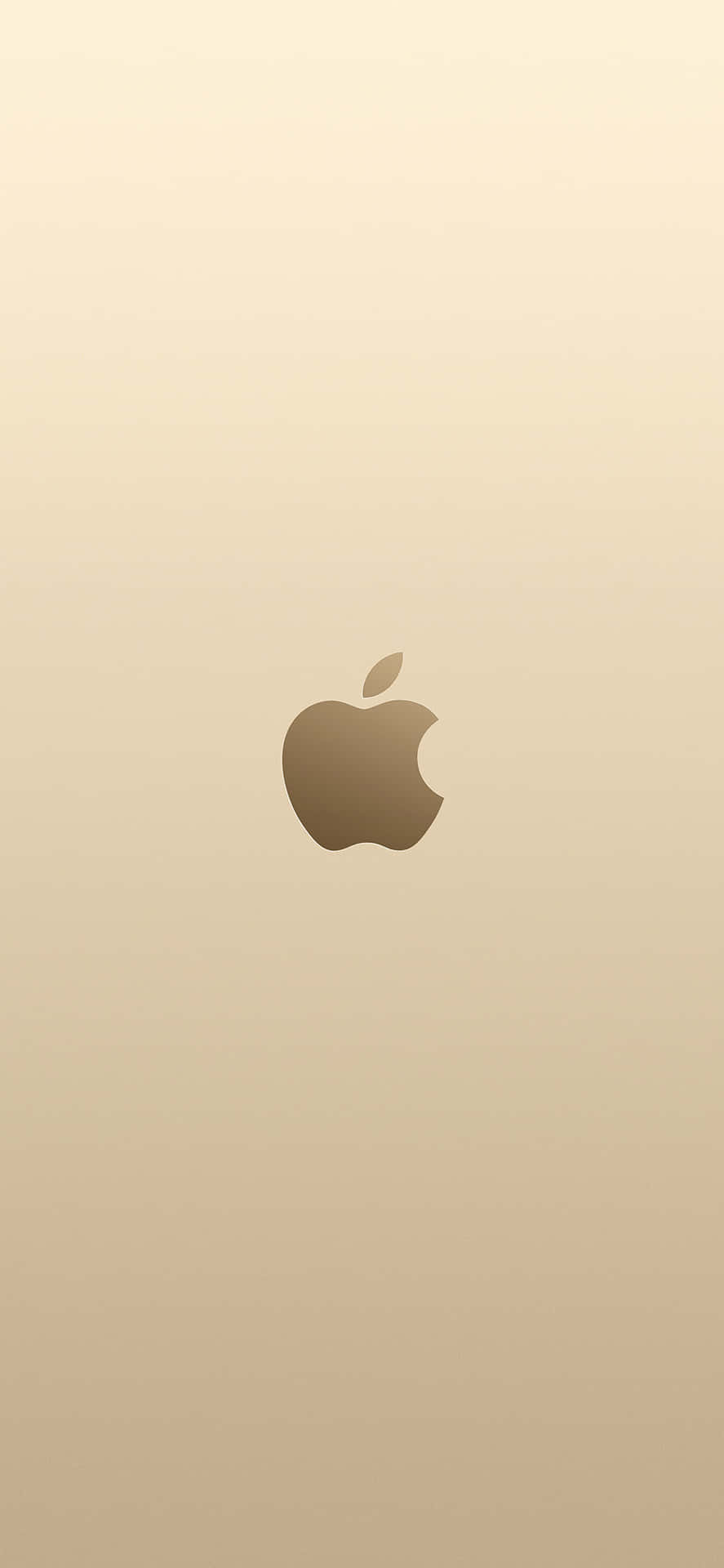 金色漸變背景上的 Apple 標誌