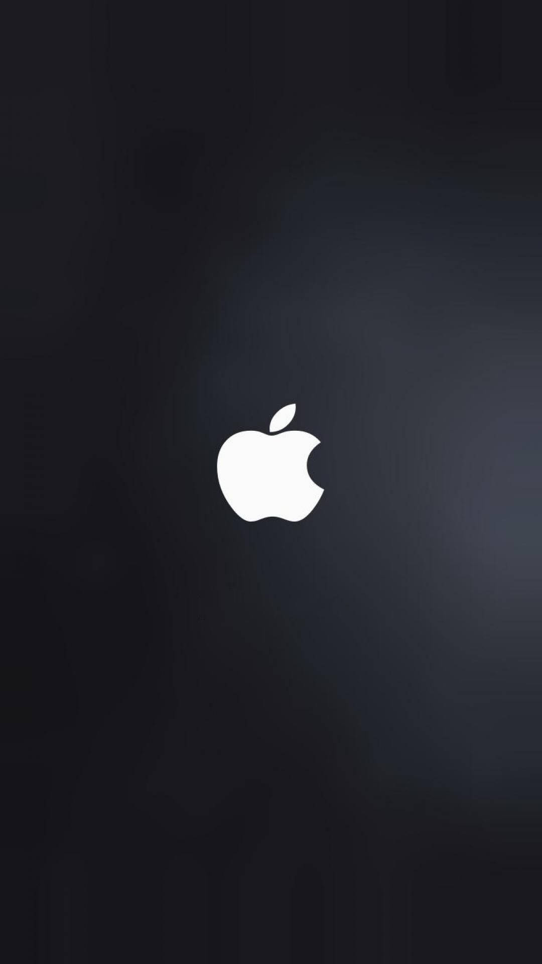 深色漸變背景上的白色Apple標誌