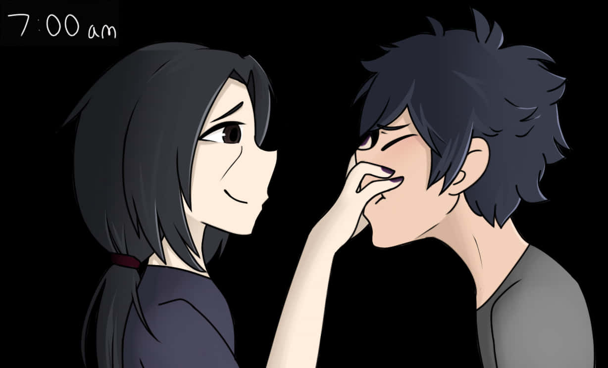 Itachi 與 Sasuke 早晨互動 壁紙