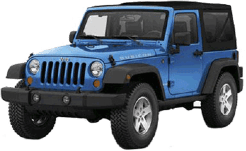 藍色Jeep Wrangler Rubicon 壁紙