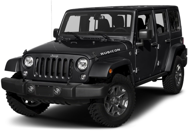 黑色Jeep Wrangler Rubicon 壁紙