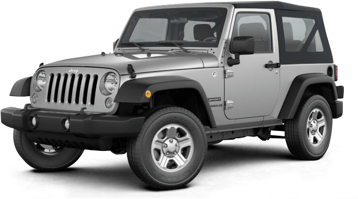 銀色Jeep Wrangler Sport S SUV 壁紙