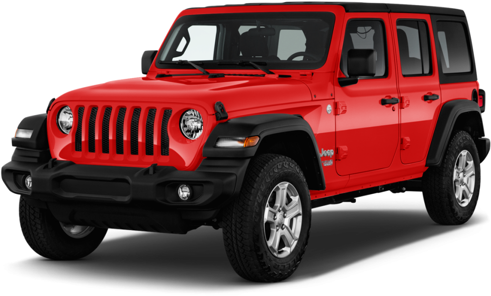 紅色Jeep Wrangler Unlimited 2023 壁紙