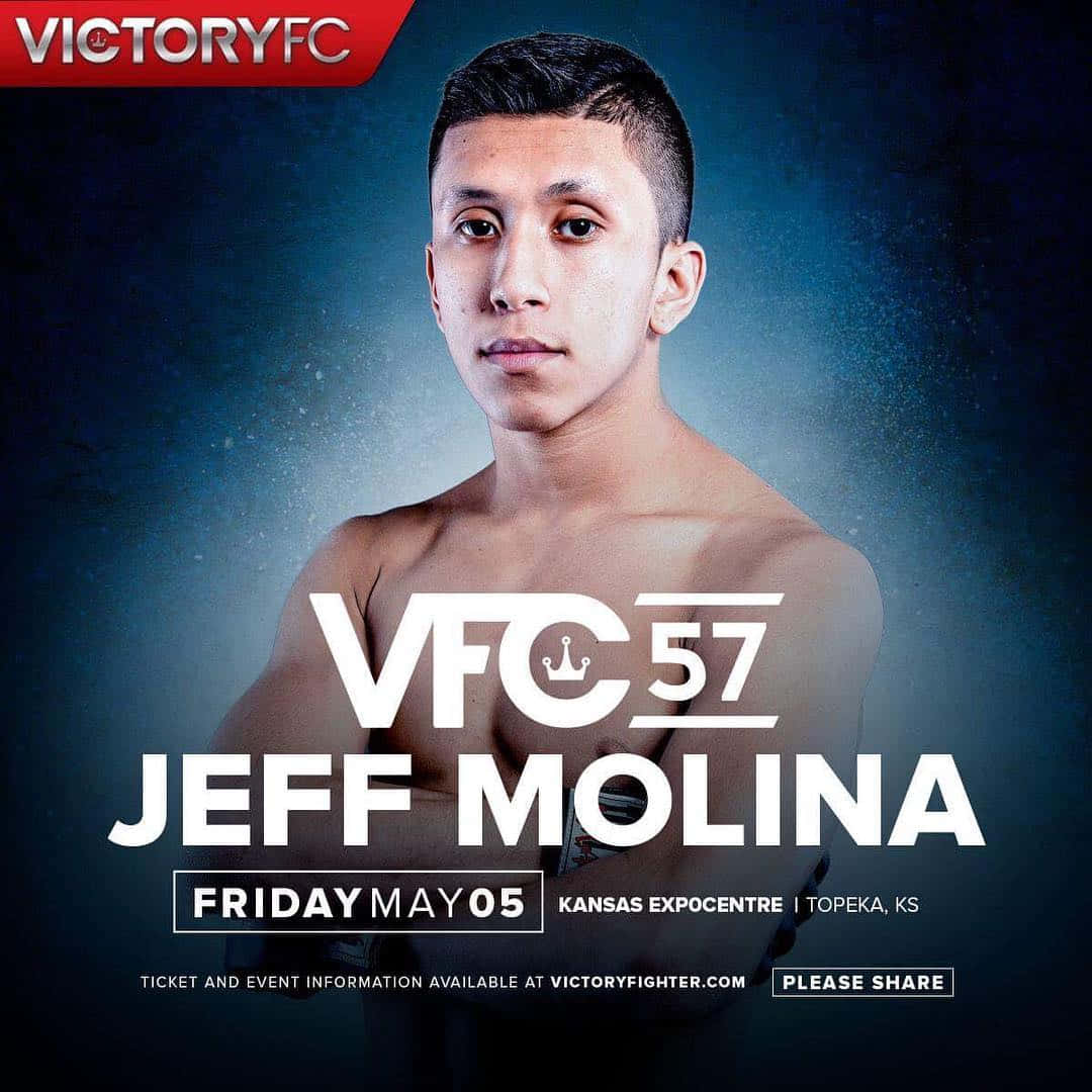 戰士 Jeff Molina 在 Victory FC 57 活動的宣傳海報。