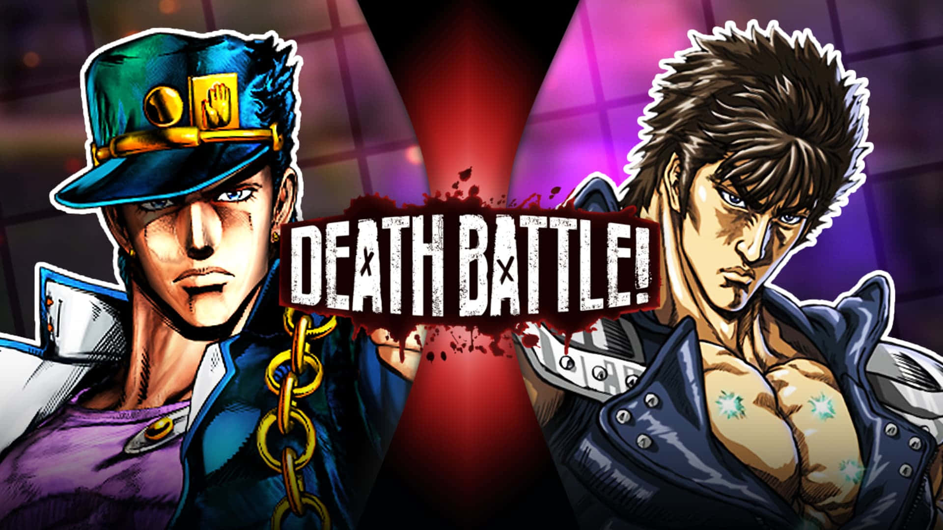 兩個動漫角色擺出戰鬥姿勢，帶有「Death Battle!」標誌。