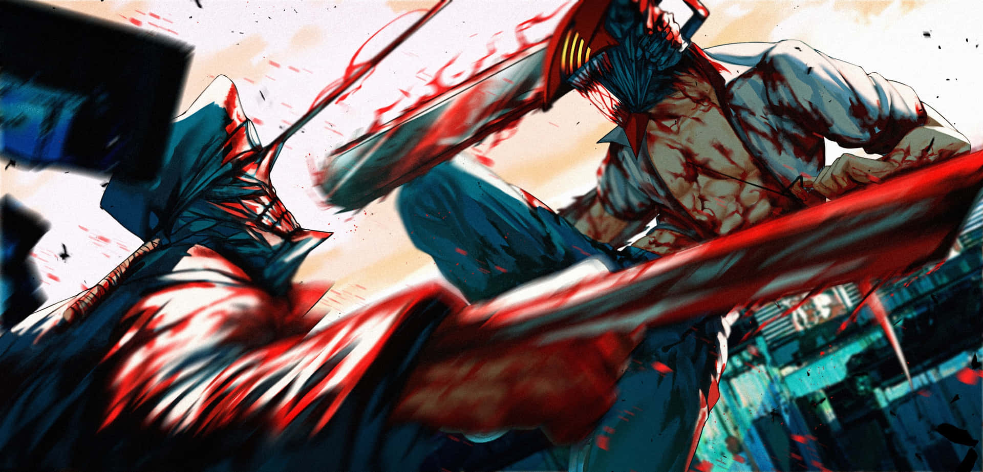 鏈鋸人對戰刀鋒惡魔頭像