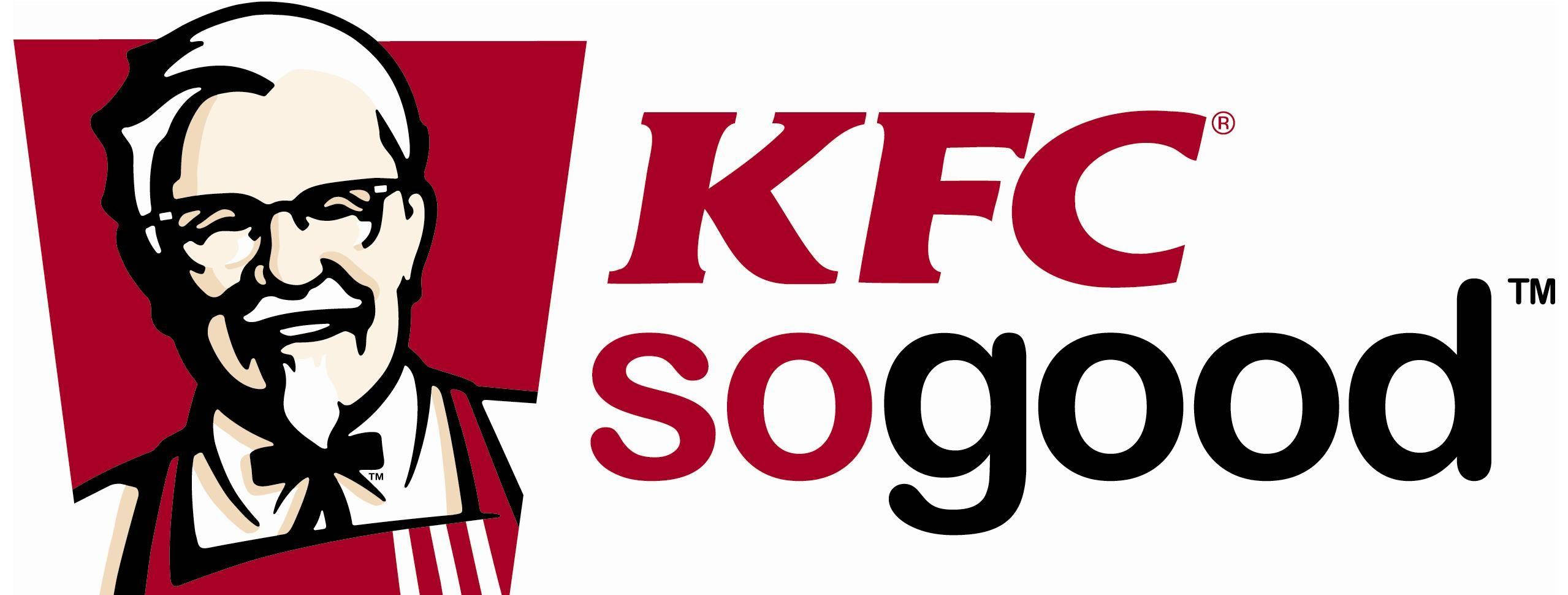 KFC So Good 壁紙 — KFC標誌，山德士上校以紅白色微笑，並帶有「so good」字樣。