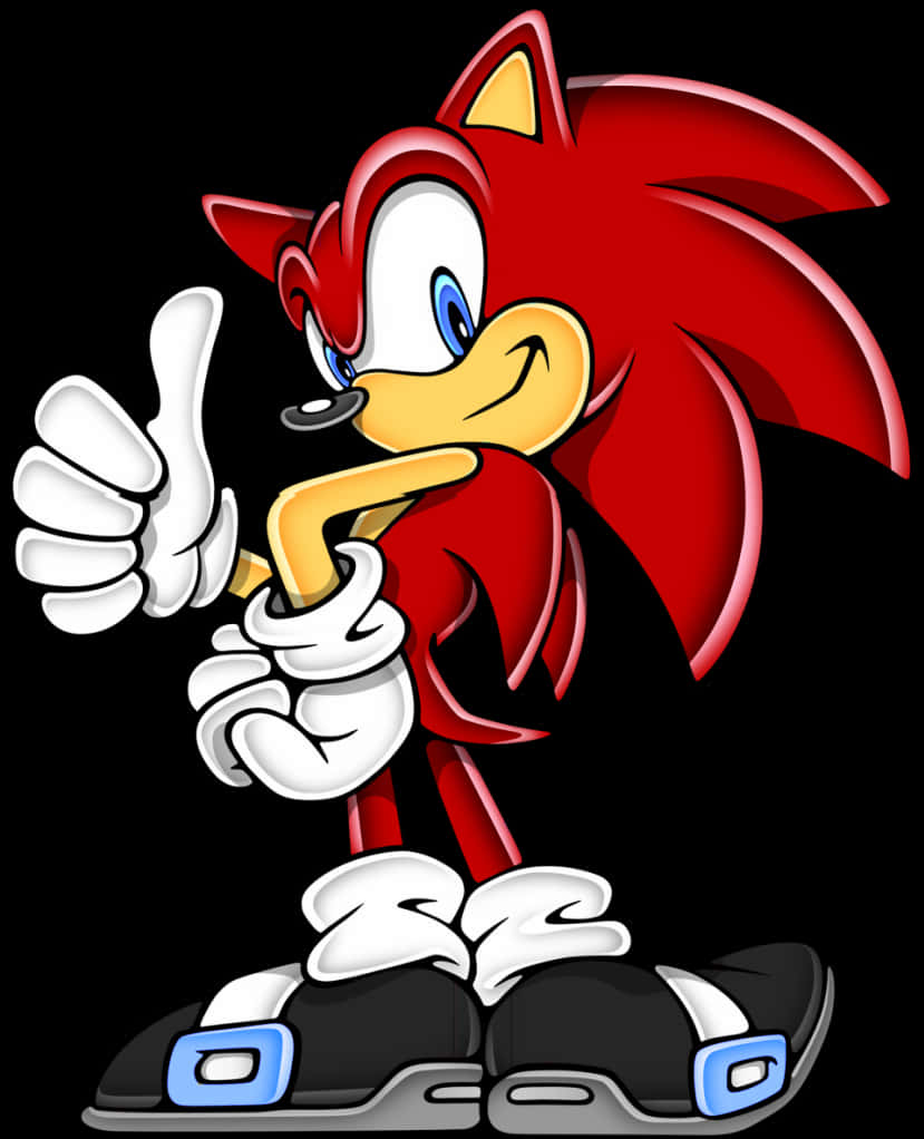 Knuckles Thumbs Up 向量藝術 壁紙
