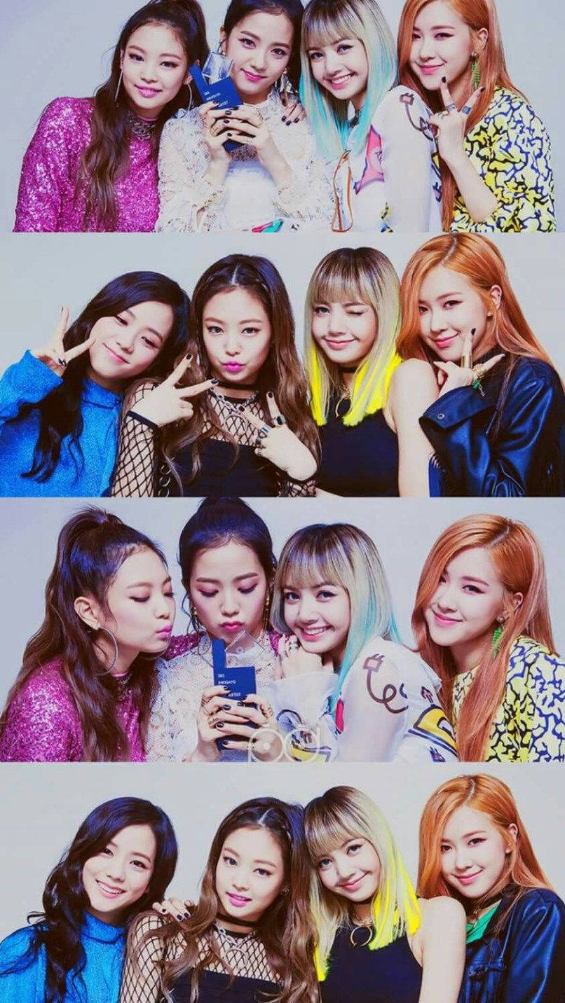 K-pop女子團體BLACKPINK拼貼畫