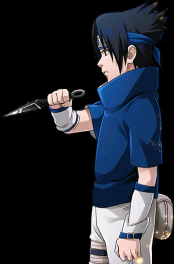 動畫忍者持 kunai 壁紙