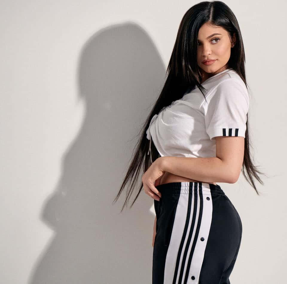 Kylie Jenner白裙擺拍：完美姿態驚艷亮相 壁紙