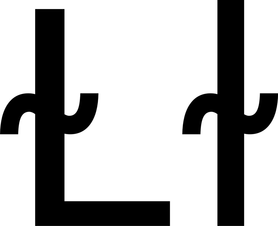 簡約黑色字母L圖標 壁紙 — 純黑色背景，沒有可見的元素或細節。