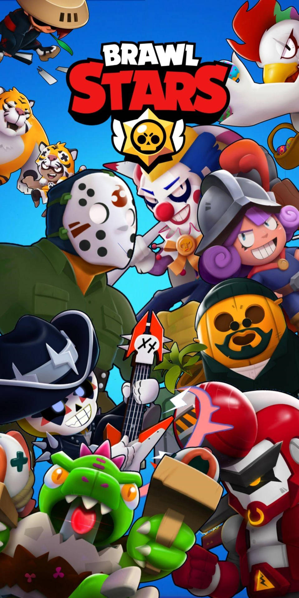 色彩繽紛的卡通風格Brawl Stars遊戲角色