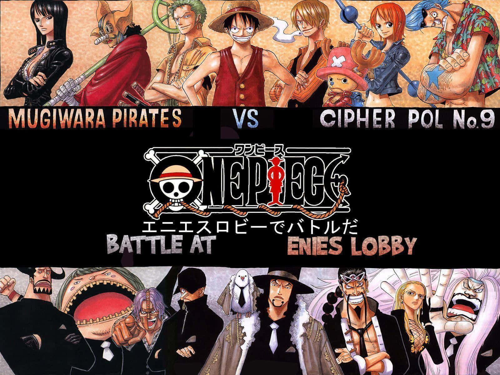 《One Piece》動畫戰鬥場景，草帽海賊團對戰CP9於艾尼艾斯大廳。