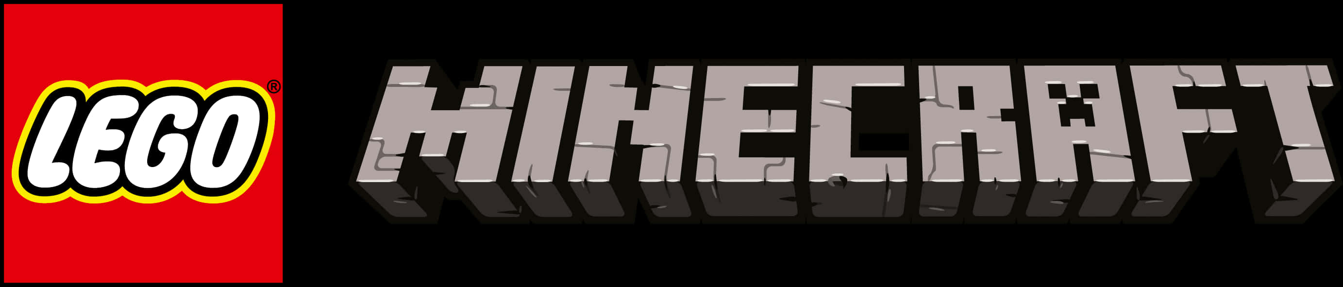 Lego Minecraft 標誌 黑色背景 壁紙