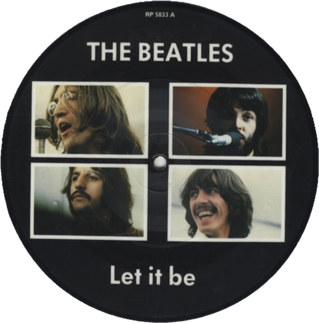 披頭四《Let It Be》黑膠唱片 壁紙