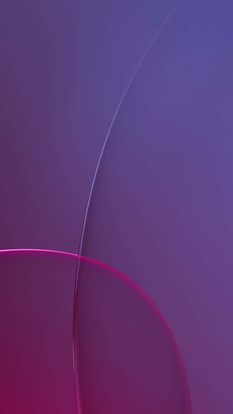 LG G4 粉紫現代藝術 壁紙 — 紫色和洋紅色的平滑漸變，帶有發光的彎曲線條，創造出現代抽象數位藝術作品。