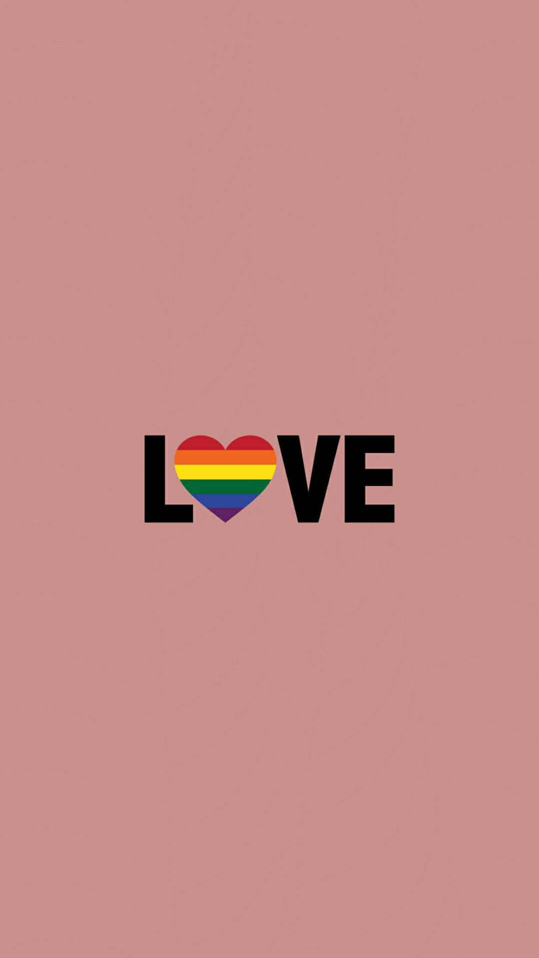 美學LGBT彩虹愛粉紅 壁紙