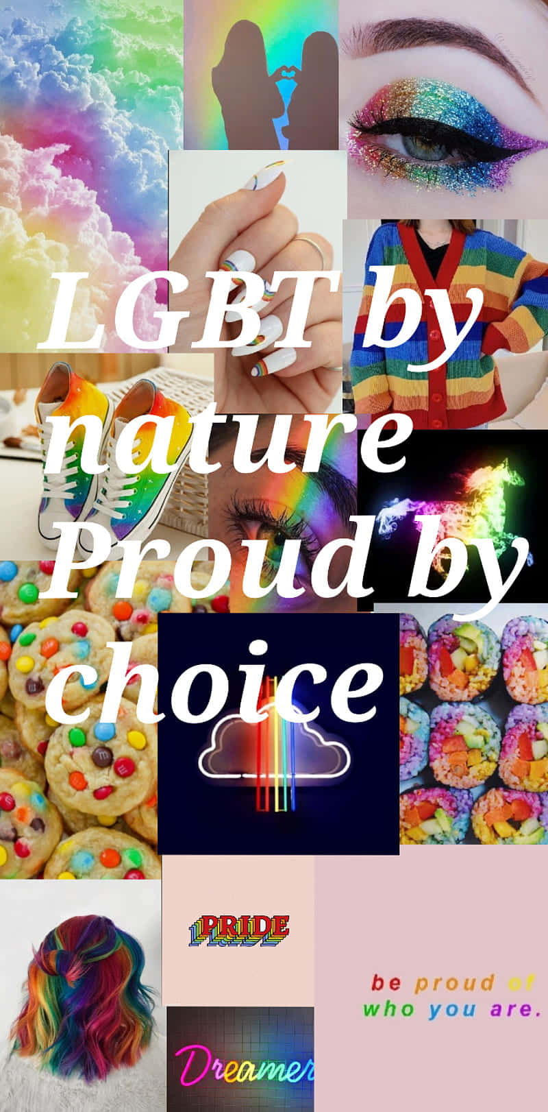 LGBT 自然美學彩虹旗 壁紙