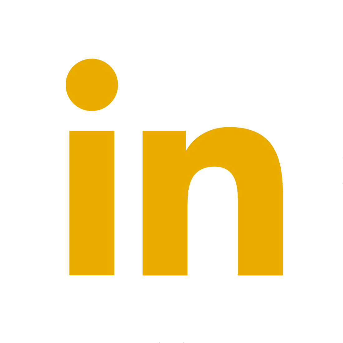 LinkedIn專業社交網絡標誌 壁紙 — 一個極簡金色LinkedIn標誌，居中於白色圓形內，背景為黑色。