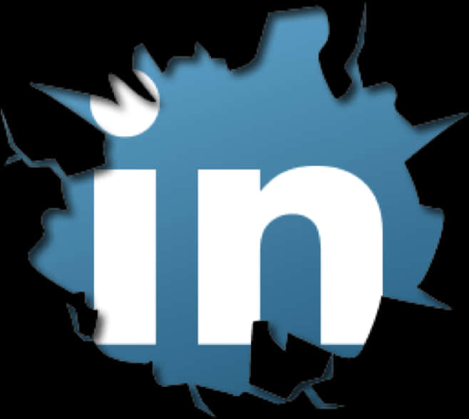LinkedIn 標誌破損效果 壁紙