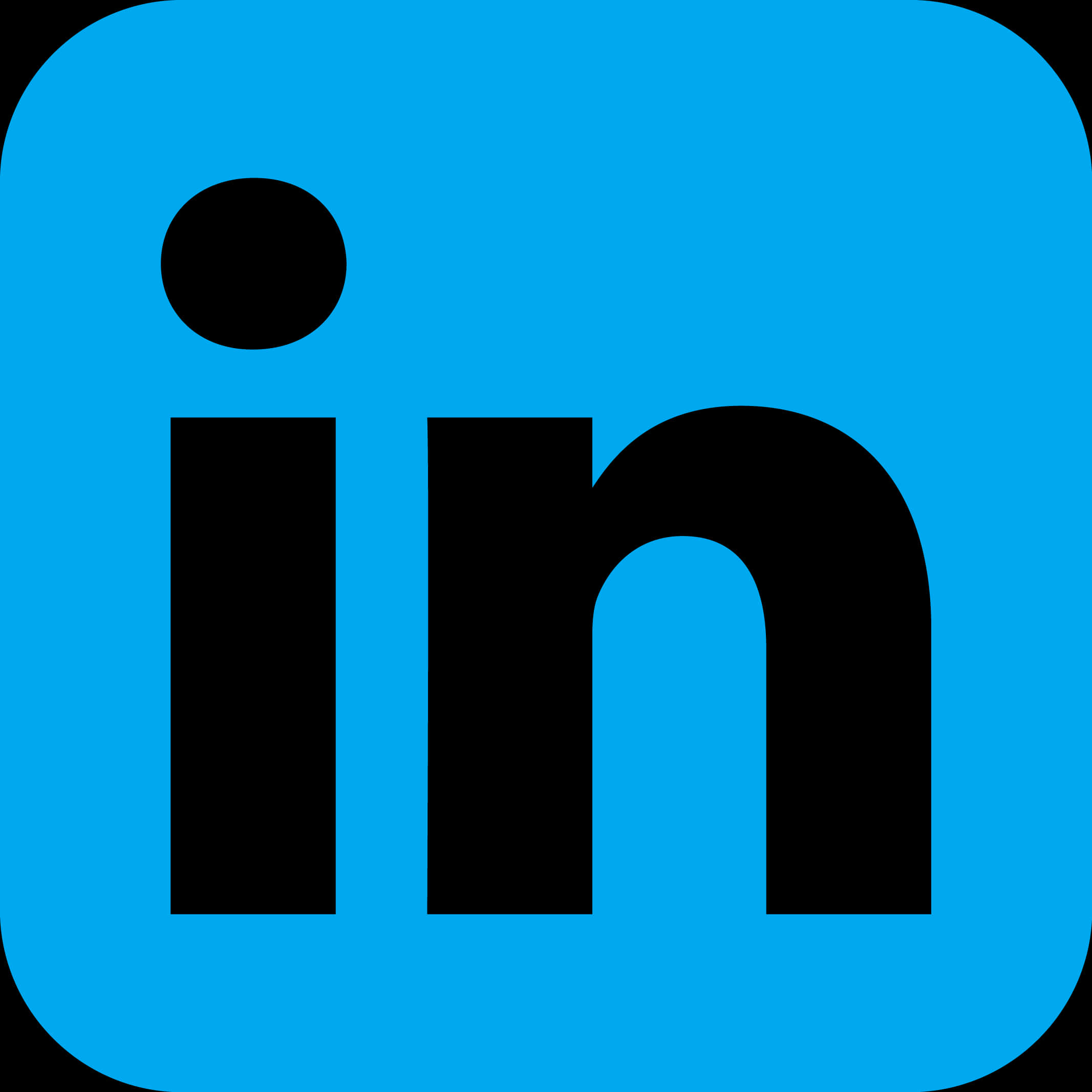 LinkedIn標誌藍色背景 壁紙
