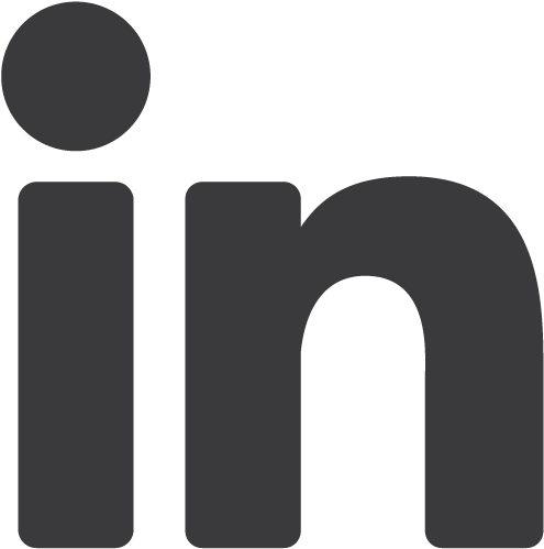 高解析度LinkedIn標誌 壁紙 — 黑色背景上的極簡深灰色LinkedIn標誌圖標。