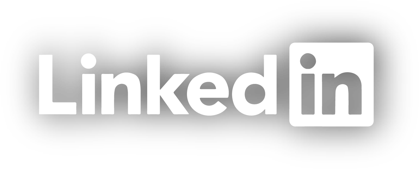 LinkedIn 標誌黑色背景 壁紙 — 白色嘅LinkedIn標誌喺純黑色背景上顯得格外突出。