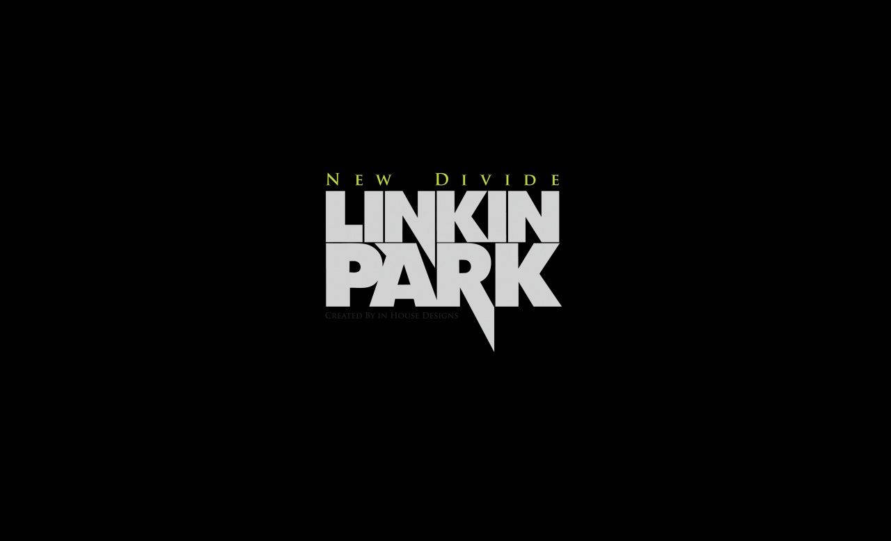 黑色背景上的 Linkin Park New Divide 專輯標誌