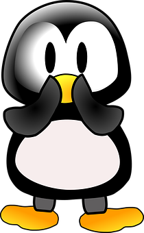 卡通Linux企鵝圖案 壁紙