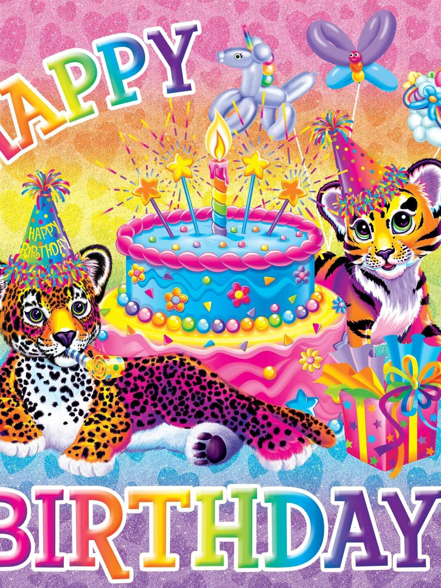 Lisa Frank 背景 壁紙