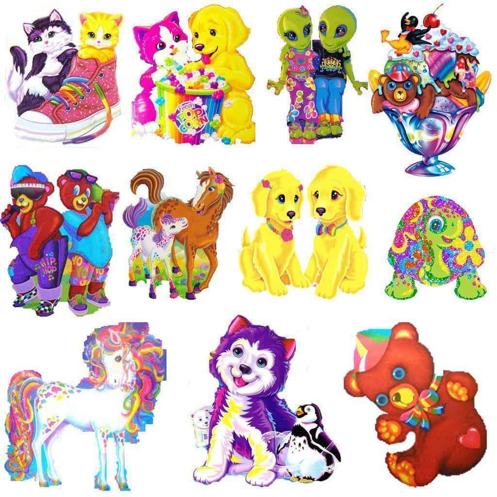 Lisa Frank 背景 壁紙