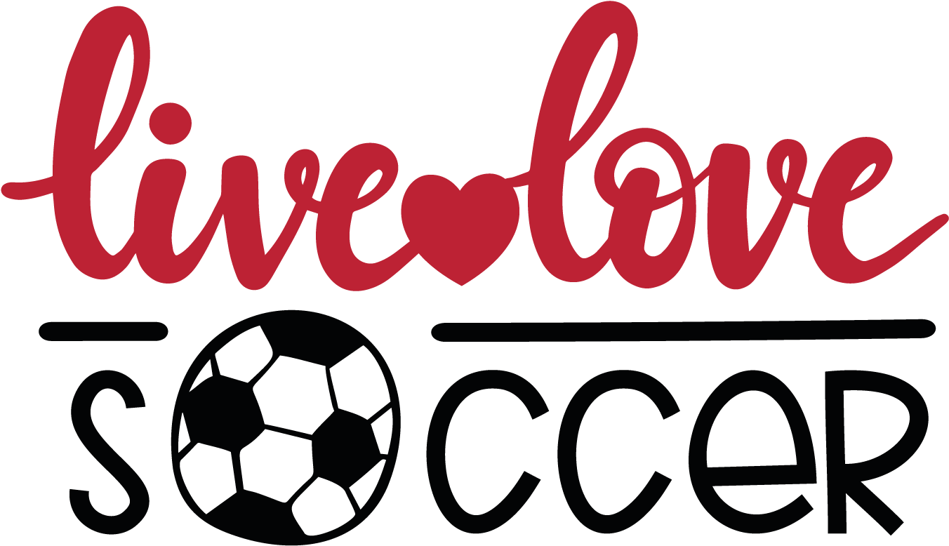 Live Love 足球圖案 壁紙