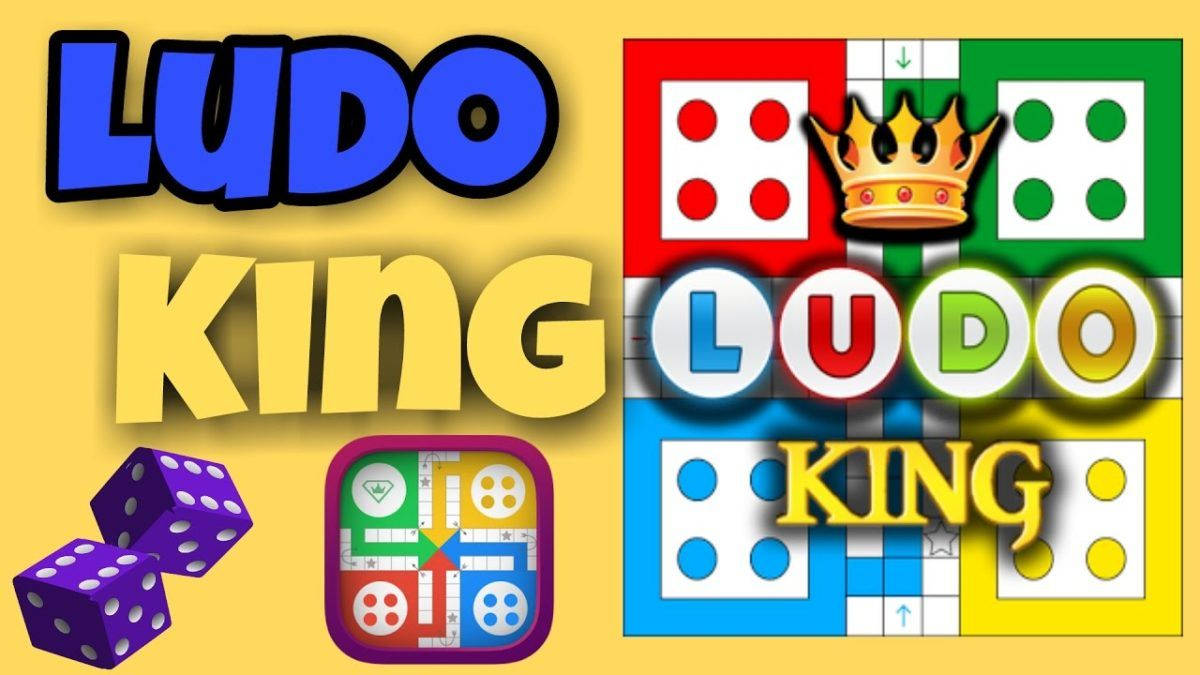 Ludo King手機遊戲標誌，帶有骰子和棋盤設計。