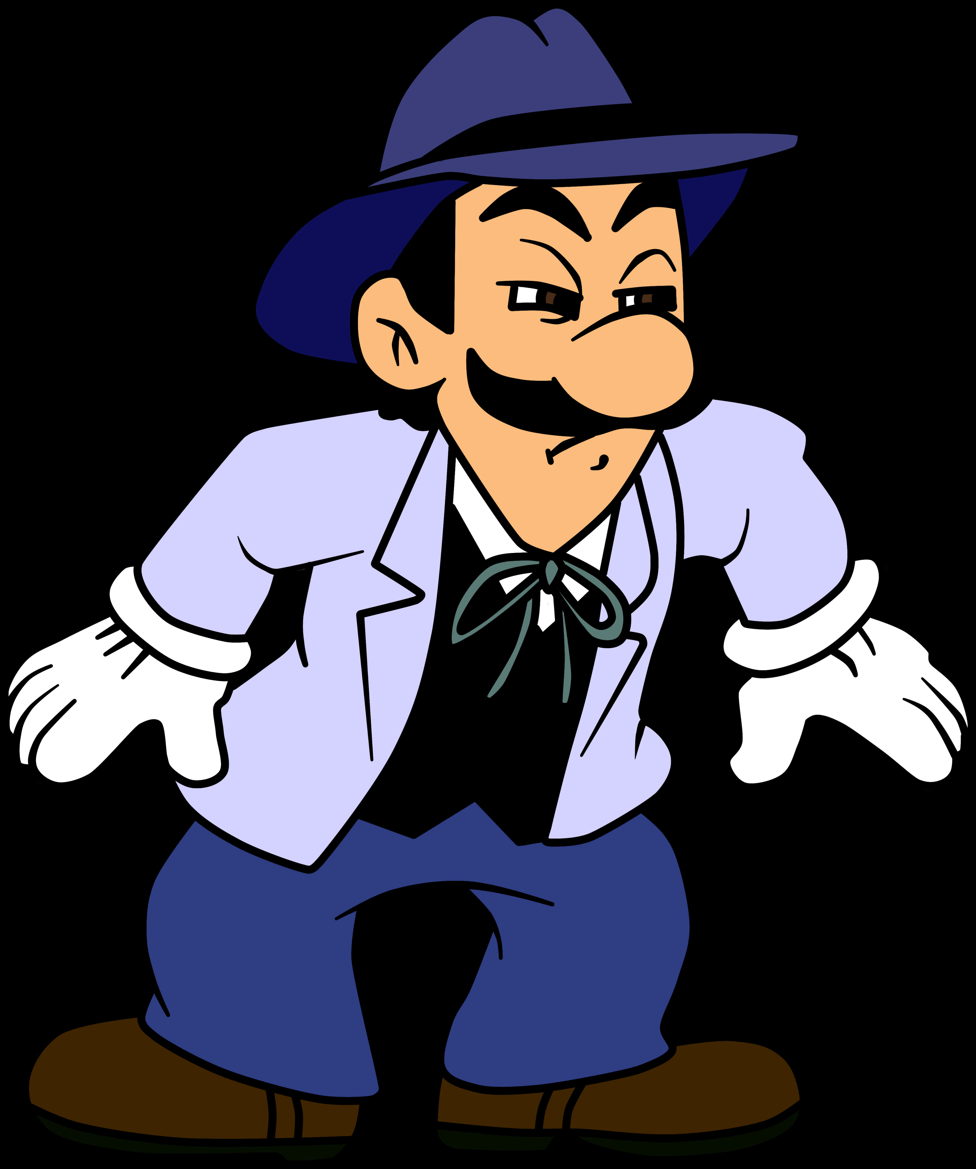 風格化 Luigi 黑手黨造型 壁紙