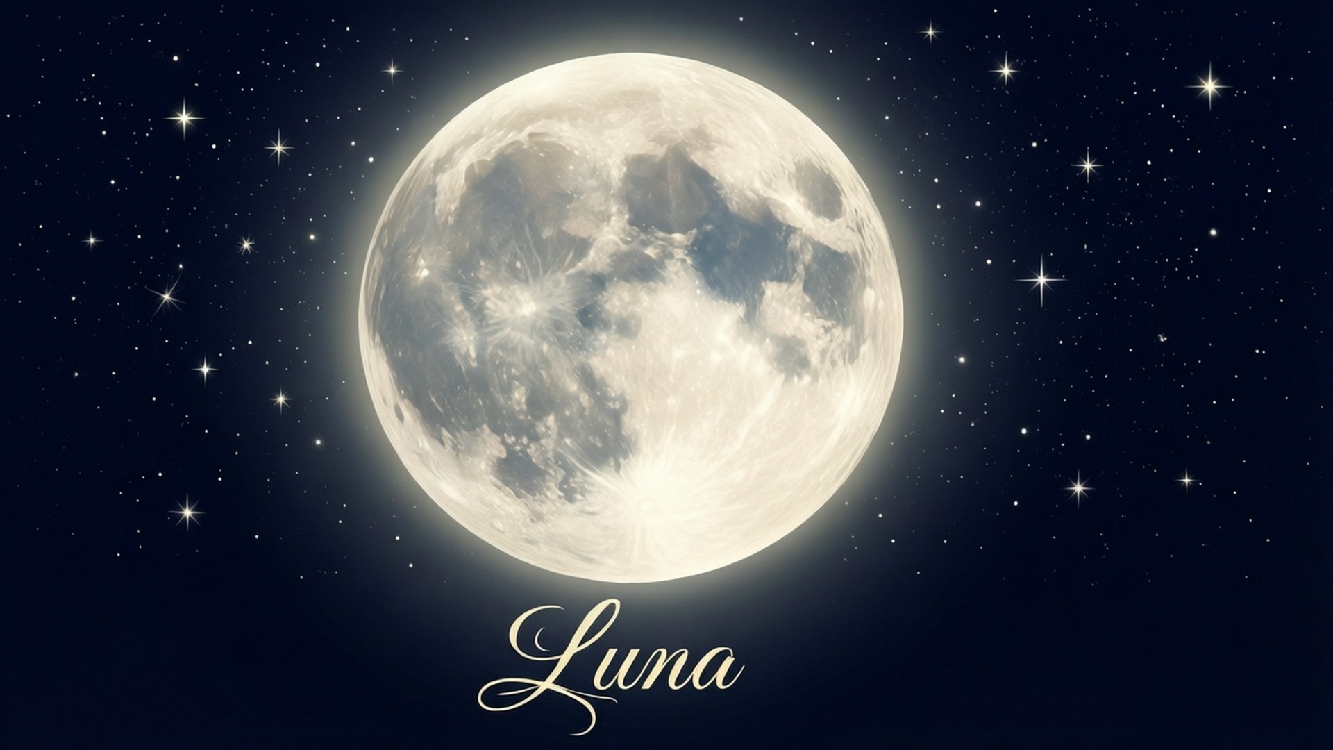 Luna 月亮文字 壁紙