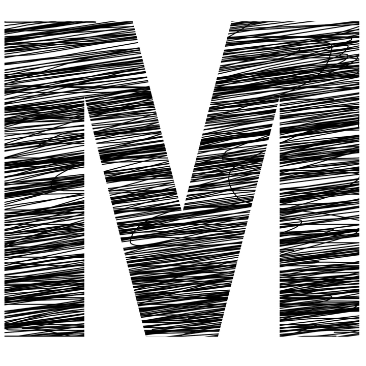 塗鴉字母M圖案 壁紙