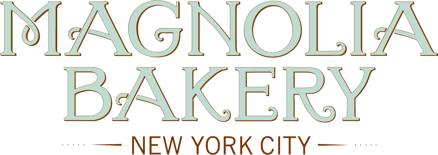 Magnolia Bakery N Y C Logo 壁紙 — Magnolia Bakery New York City 的優雅復古風格標誌，採用柔和薄荷色和棕色調。