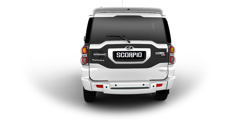 Mahindra Scorpio 車尾視角 壁紙