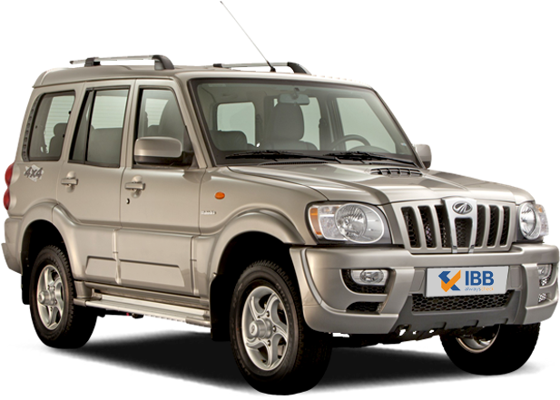 Mahindra Scorpio S U V 側面視角 壁紙